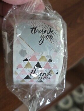 Thank You 1.5" Stickers 500 On Roll NEW